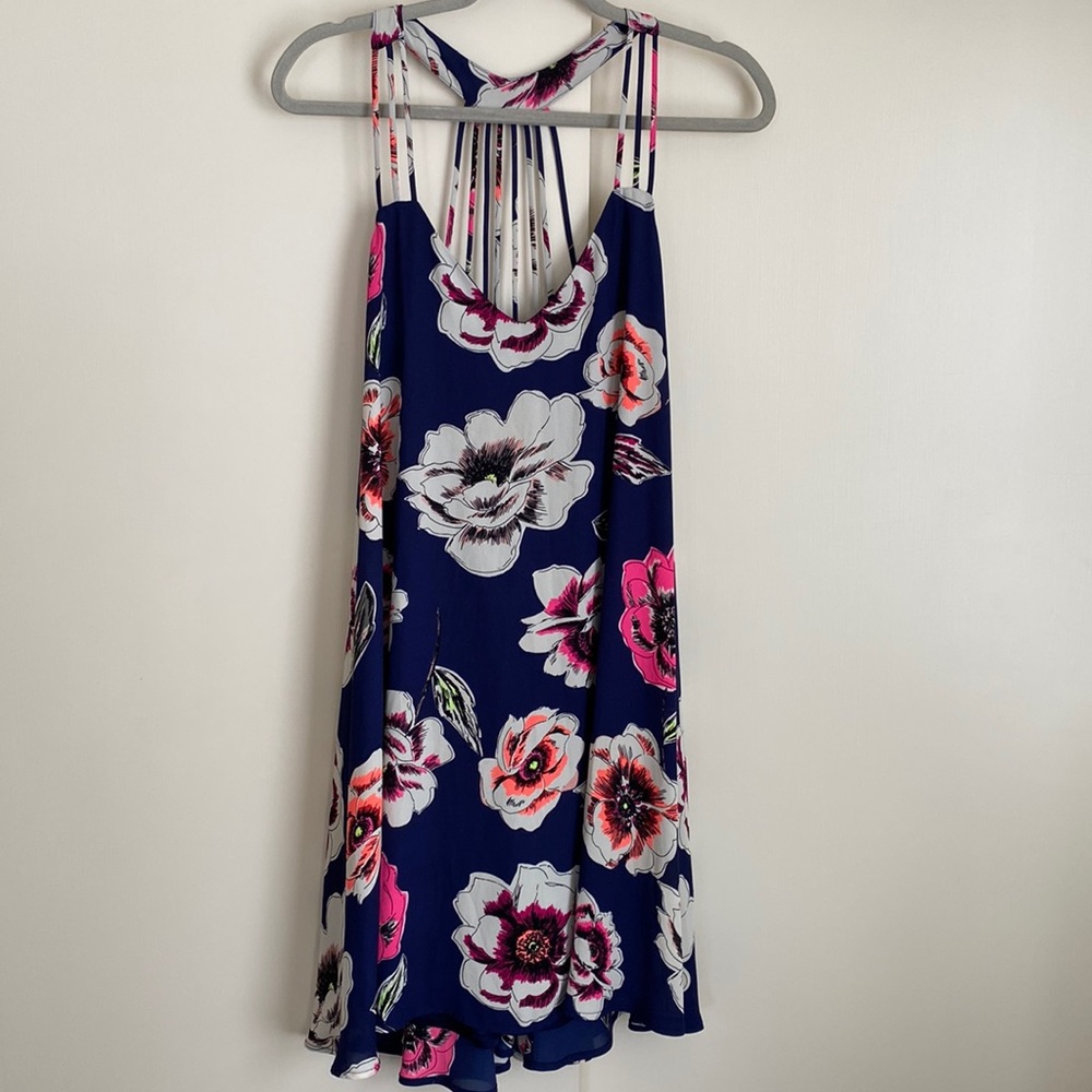 Express Neon Floral Dress
